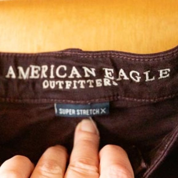 AE Outfitters Super Stretch X & Super High Rise Button Up Jeggings womens 18T - Picture 3 of 14